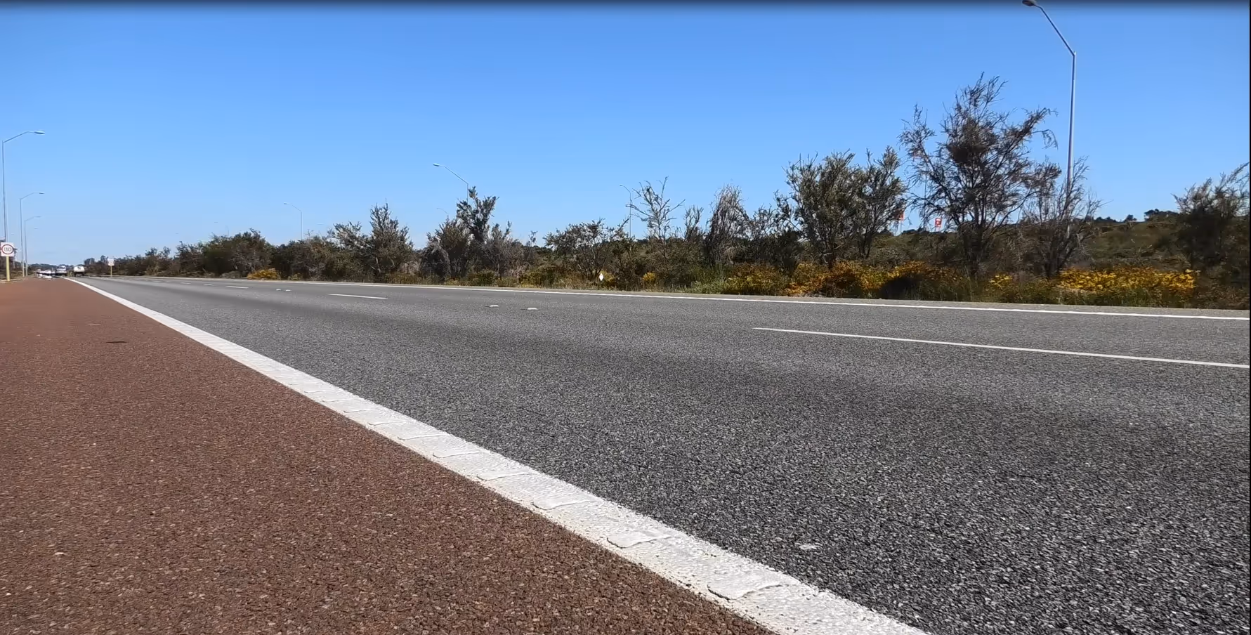Bitumen on a sealed road pavement