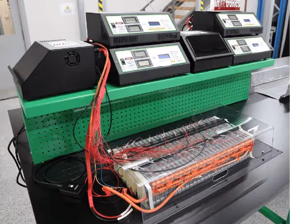 Electric vehicle battery testing