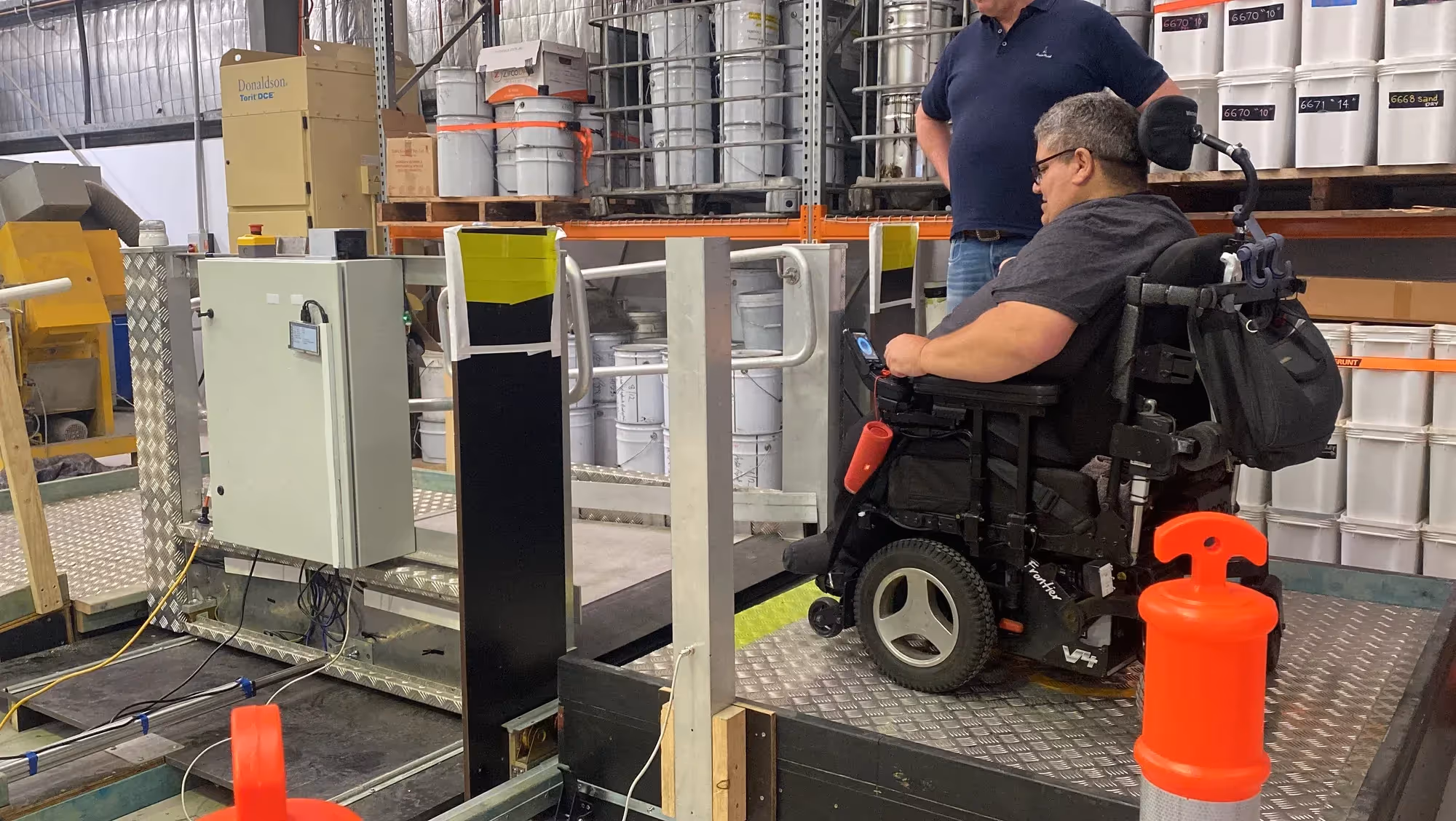 Testing of rail ramp prototype