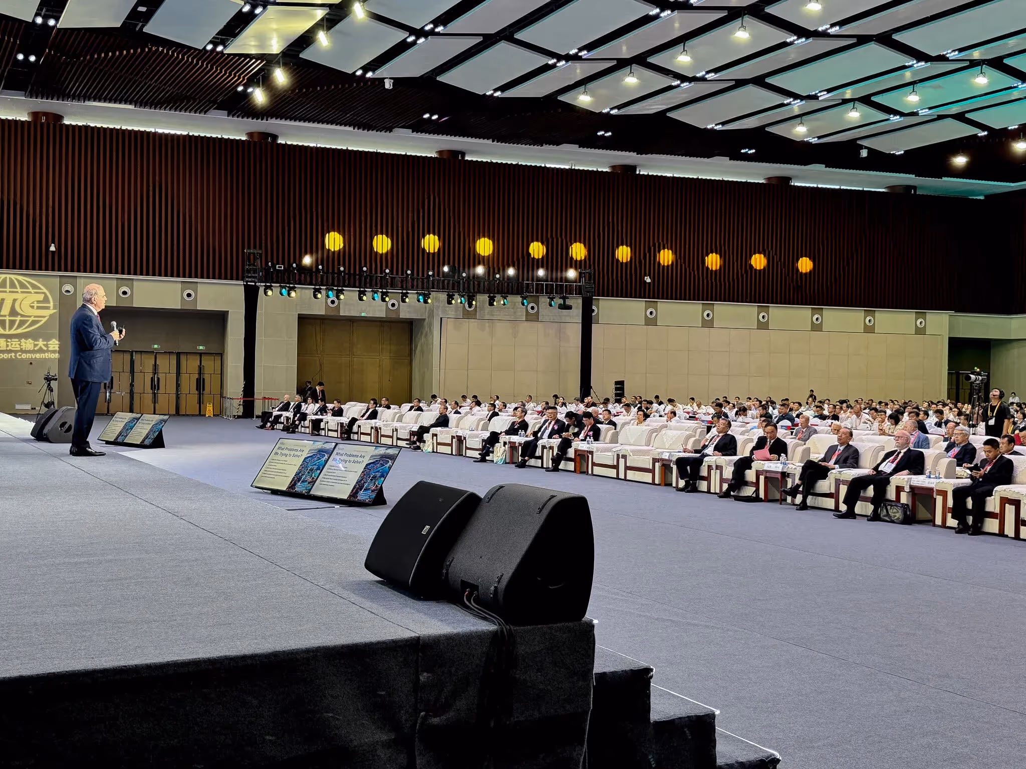 Michael Caltabiano speaking at the WTC China