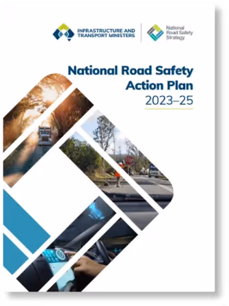 A phone screen with a picture of a road safety planDescription automatically generated