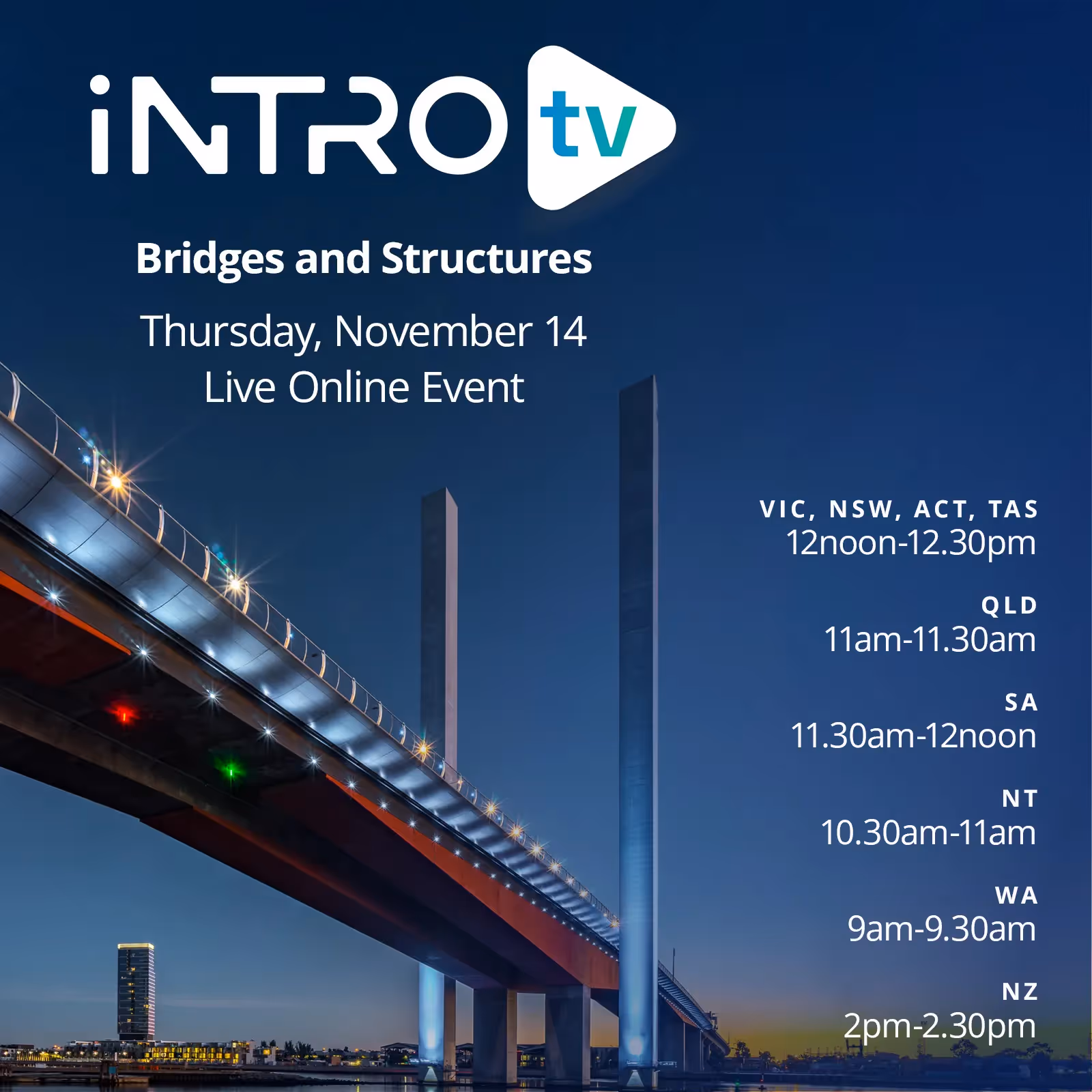 iNTRO TV graphic - Bridges and Structures