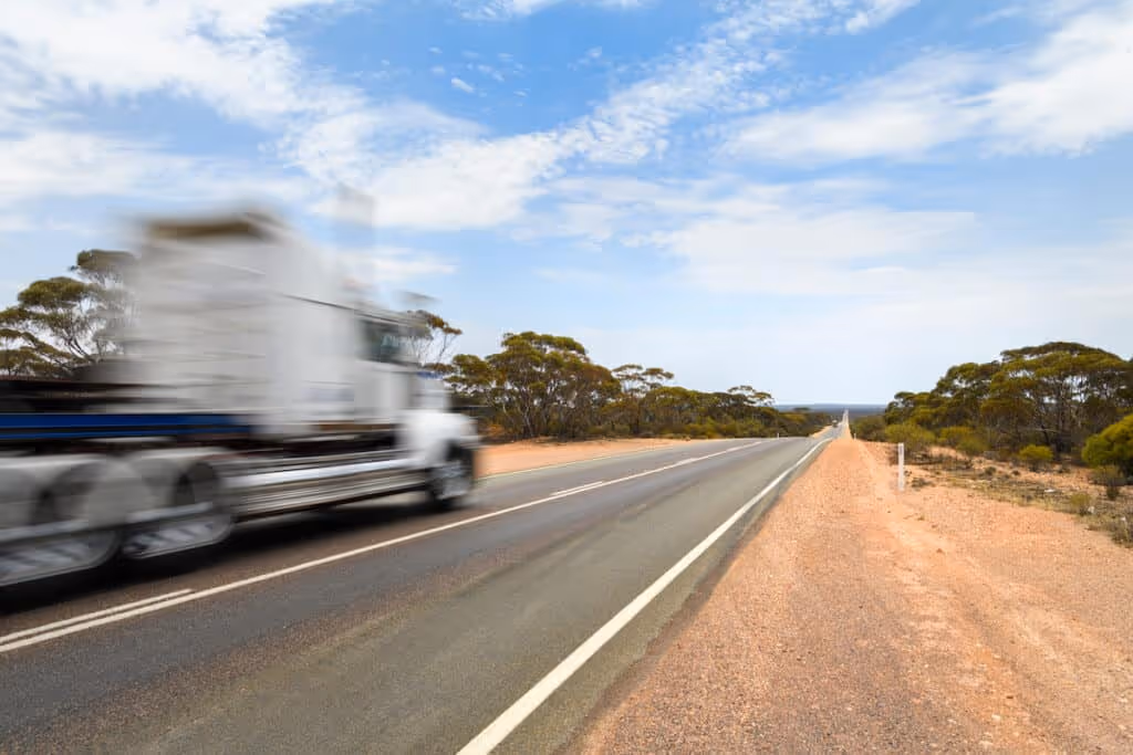 truck on highway