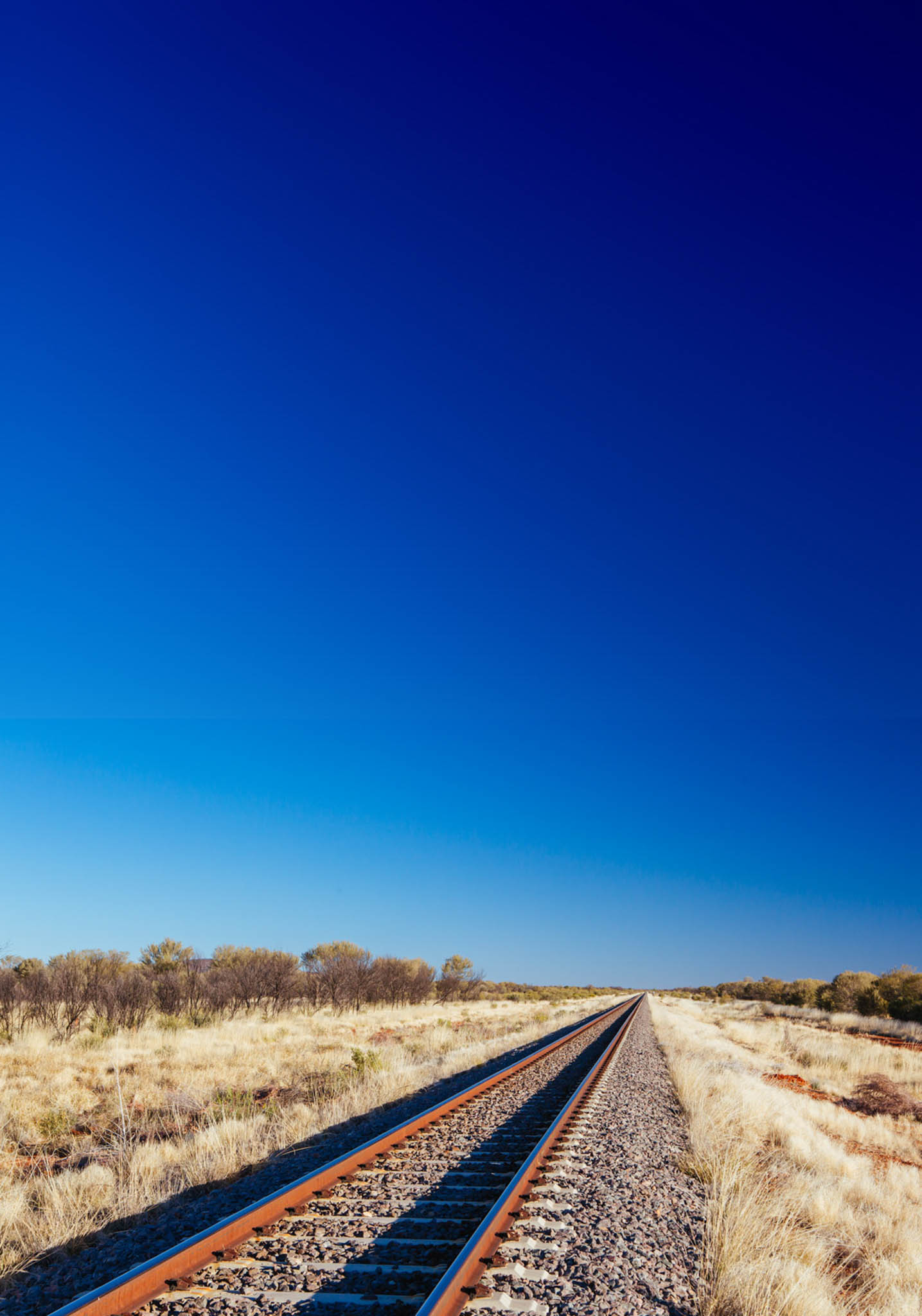 Empty Railway track in Australia