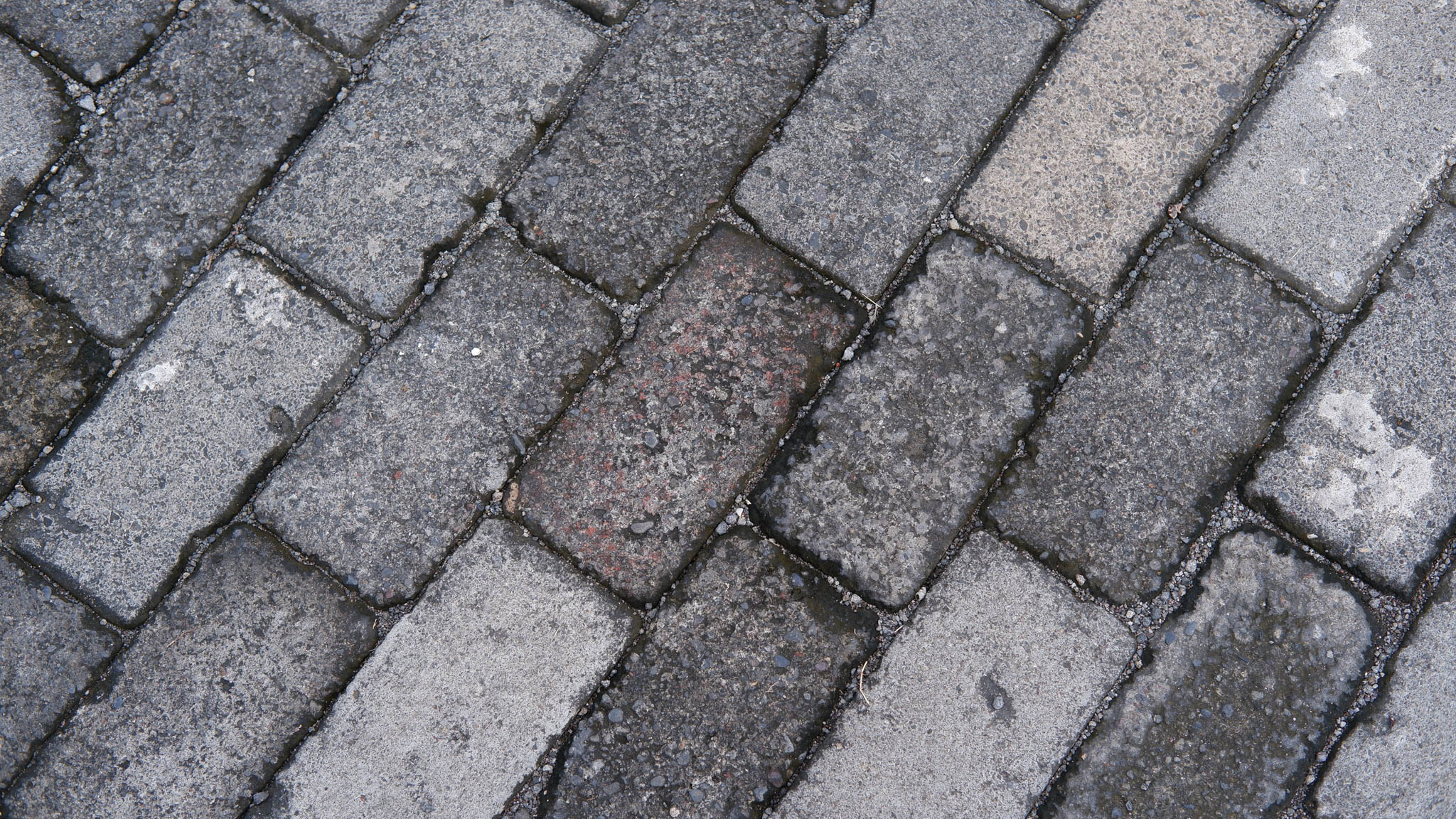 Close up of pavers