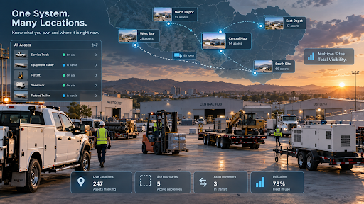 Enterprise Asset Tracking Across Multiple Sites and Depots