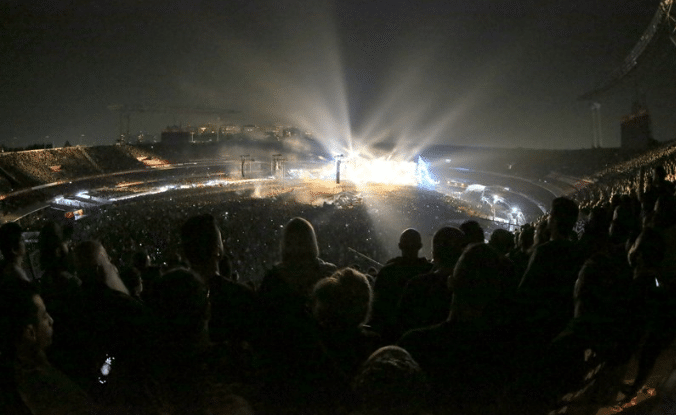 Espectadores aproveitam show no morumbis