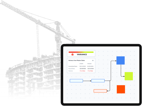Planera on iPad being used on a construction site