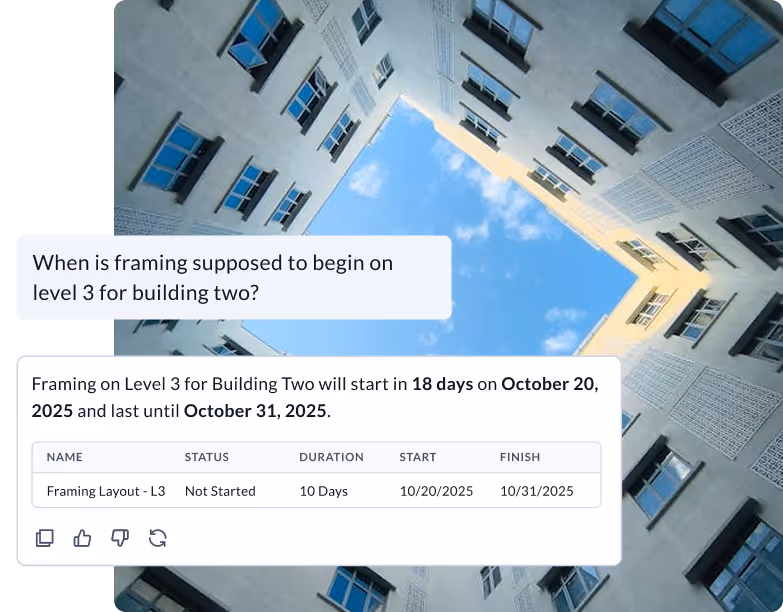 Progress updates in Planera