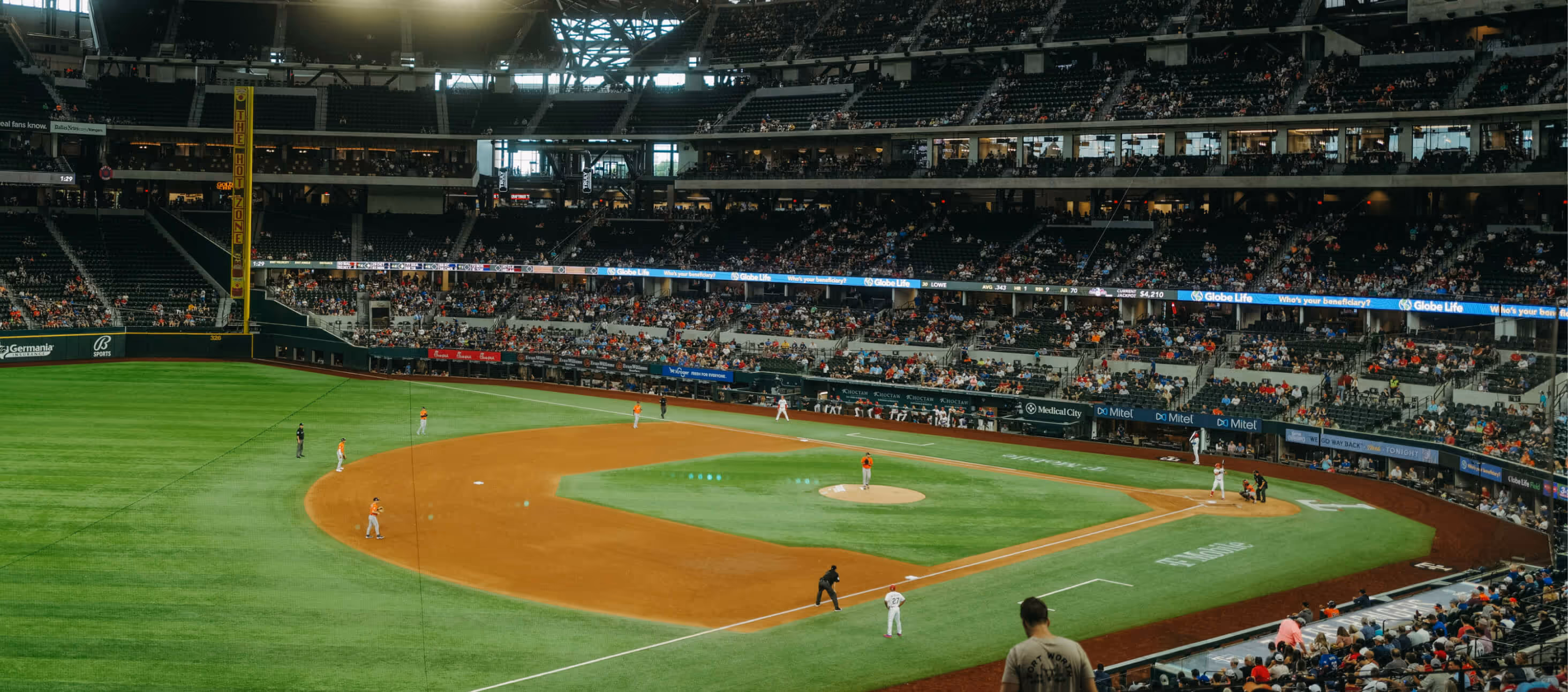 A stadium full of spectators 
