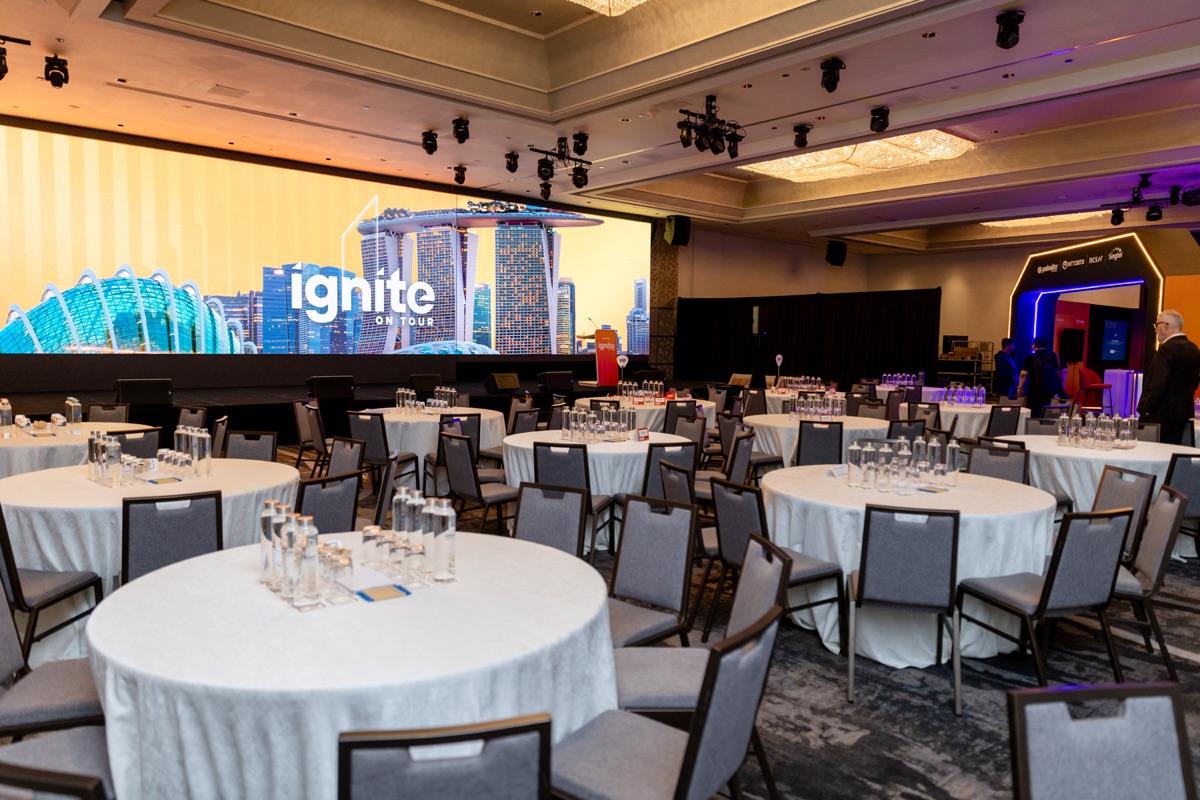 Palo Alto Networks Singapore programme stage and event environment