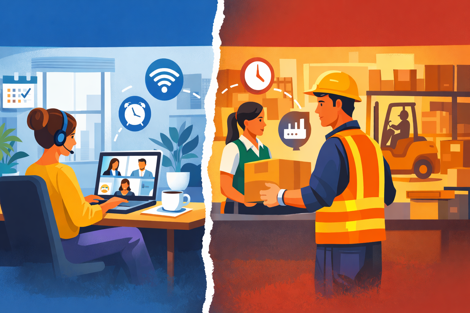 comment éviter la fracture entre métiers télétravaillables et métiers de terrain