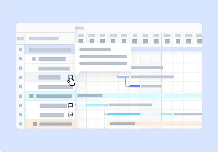 Comments on Table and Gantt