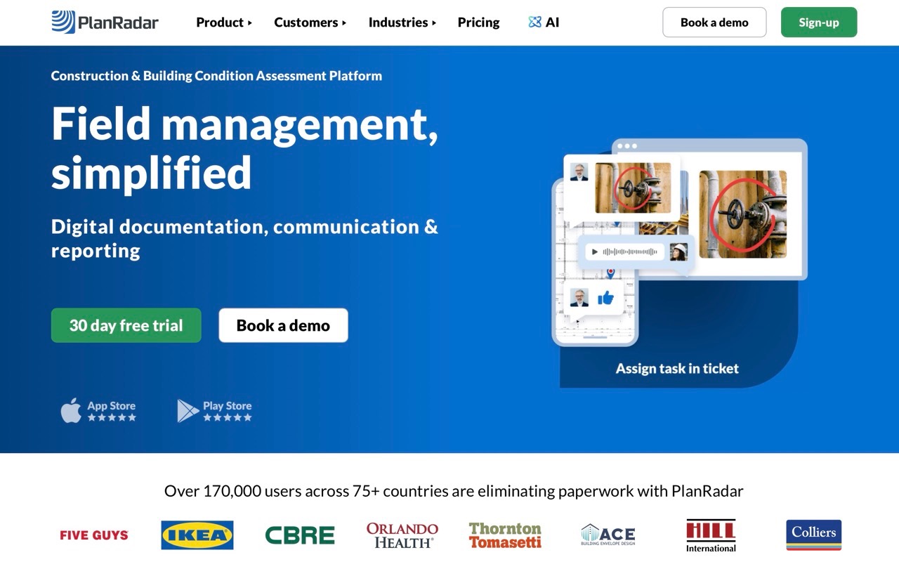 PlanRadar digital construction tool