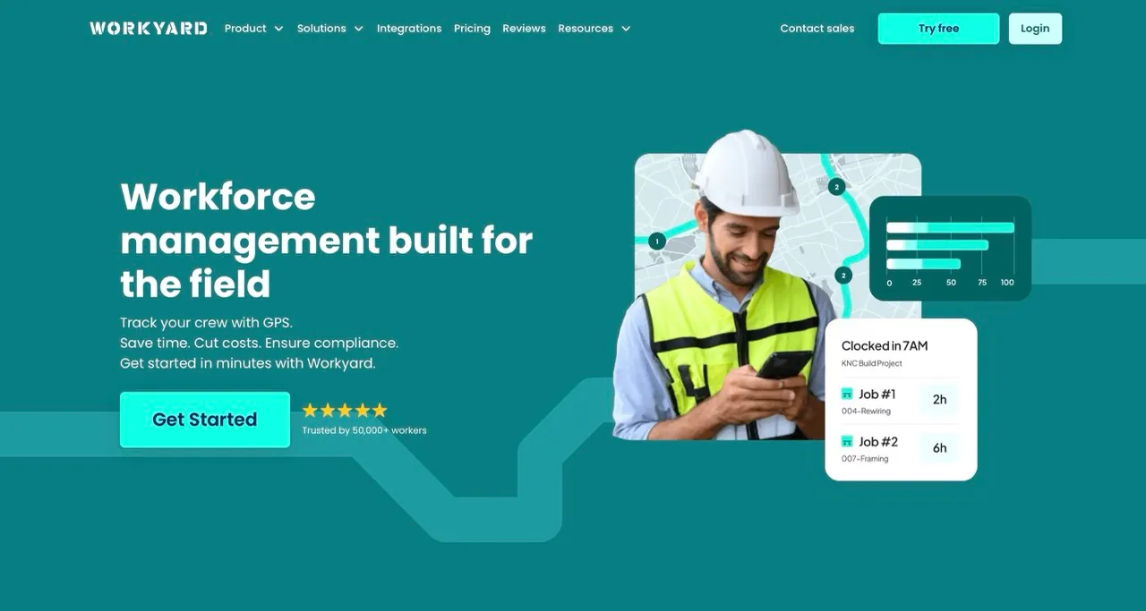 Workyard digital construction tool