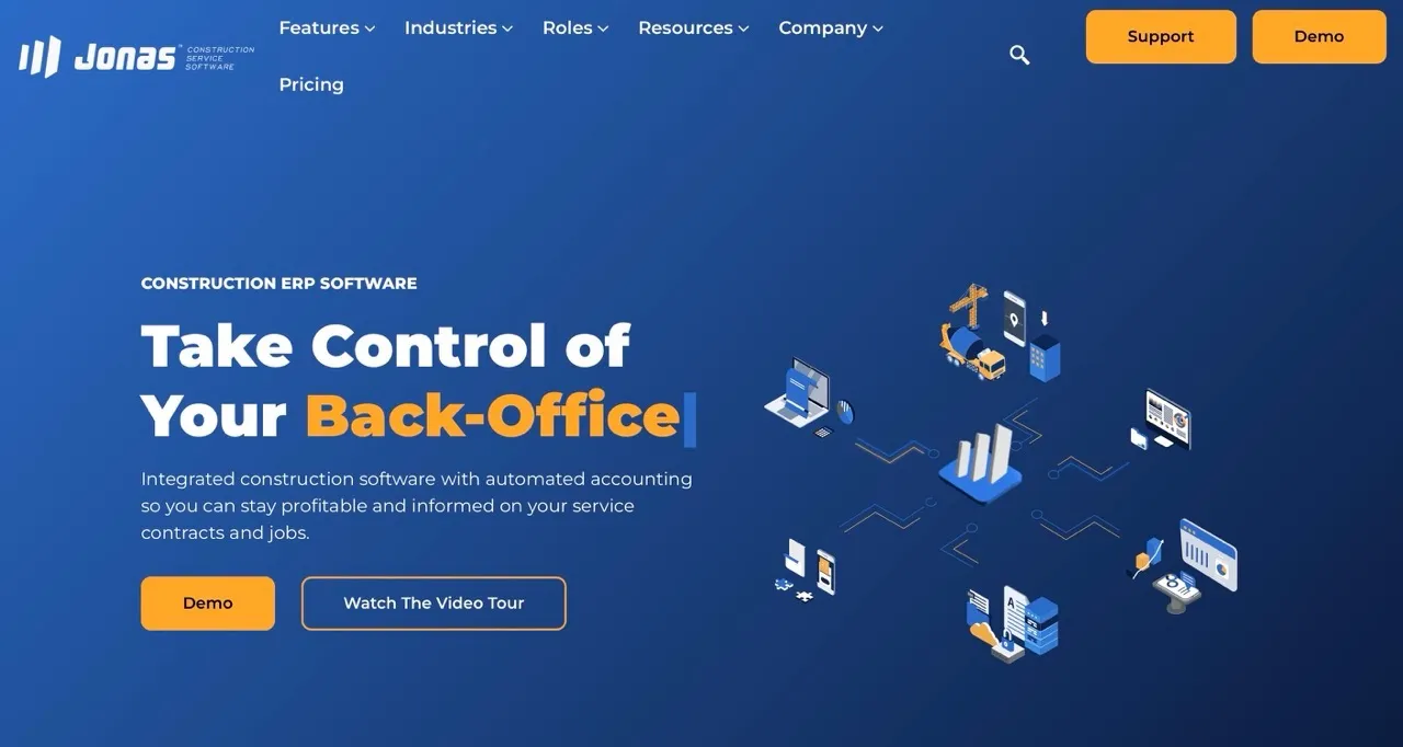 Jonas construction software