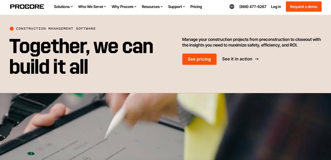 Procore construction workflow software