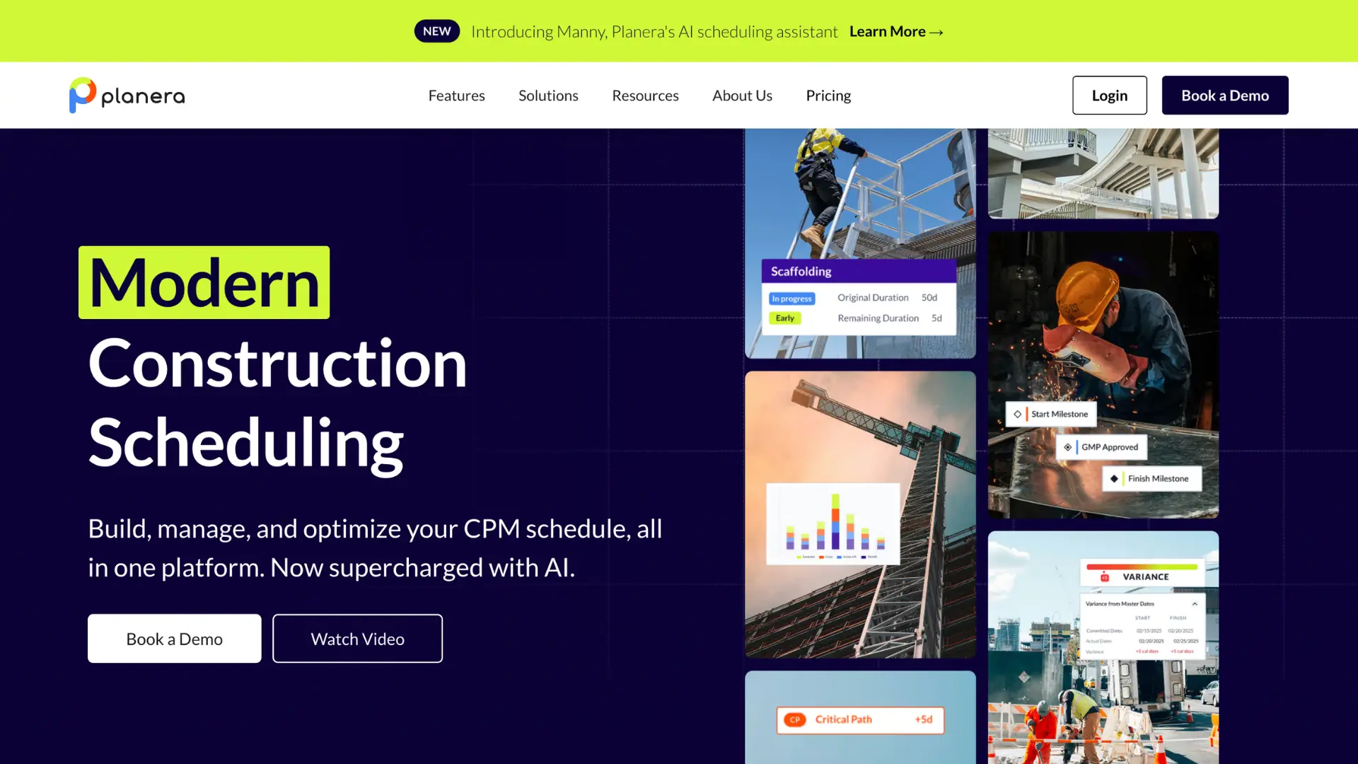 planera construction scheduling software