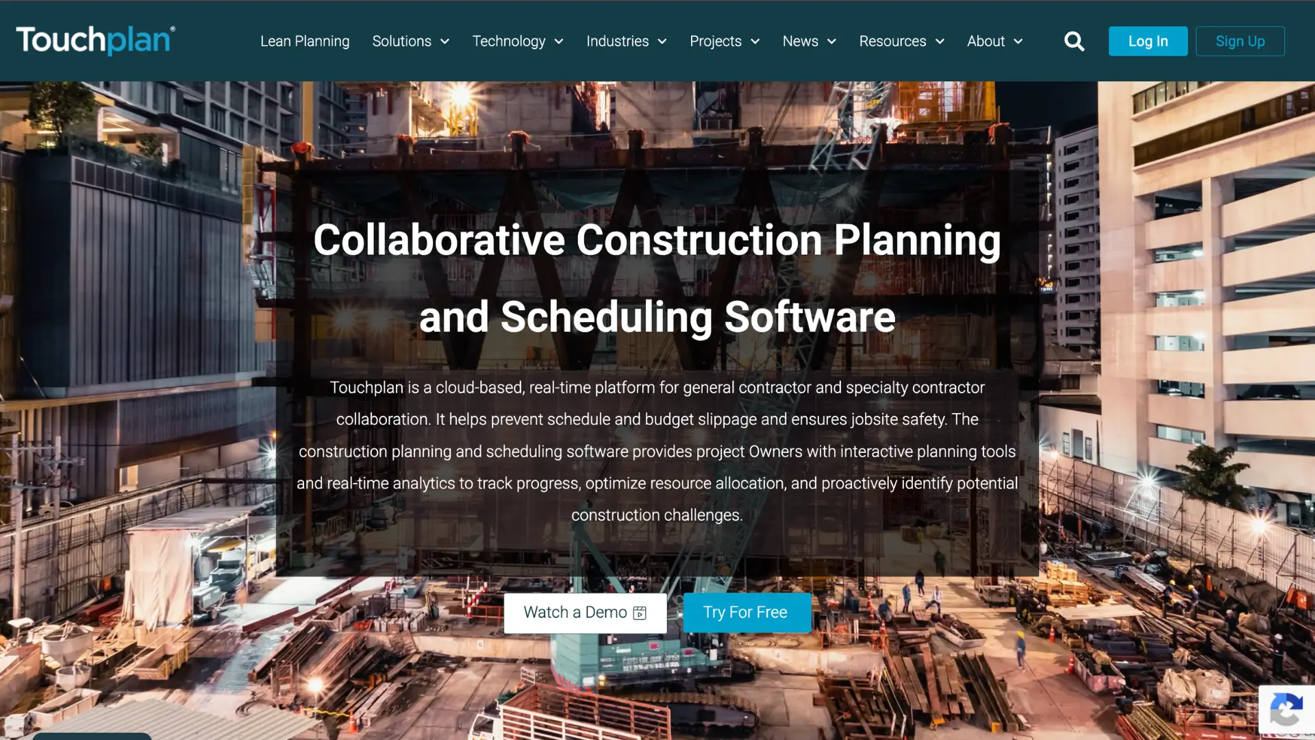 Touchplan construction planning software