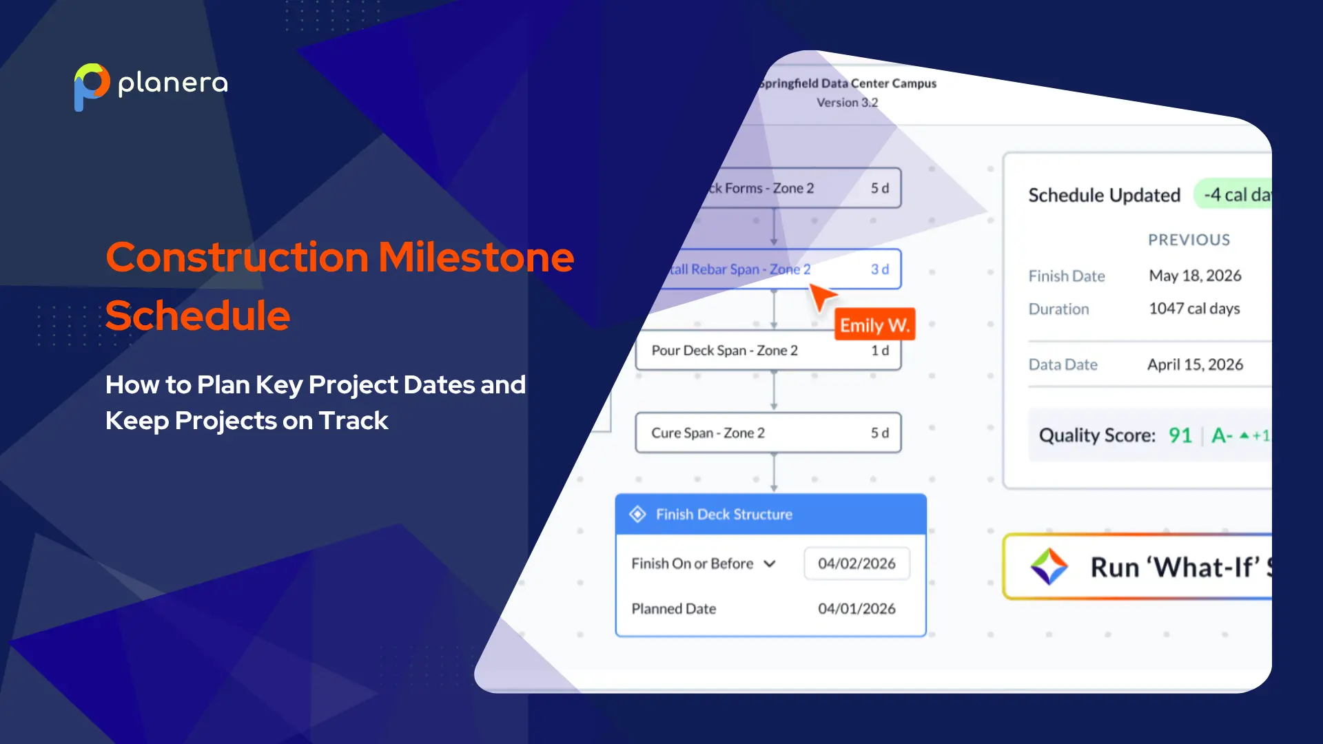 construction milestone schedule bannerconstruction milestone schedule banner