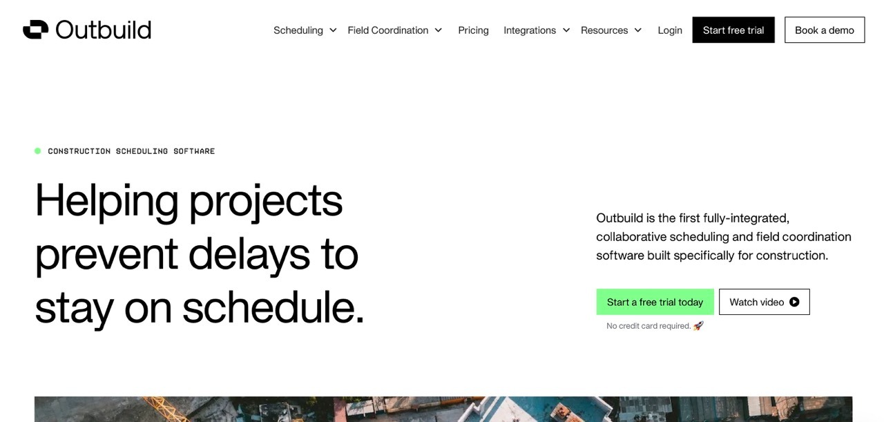 Outbuild homepage