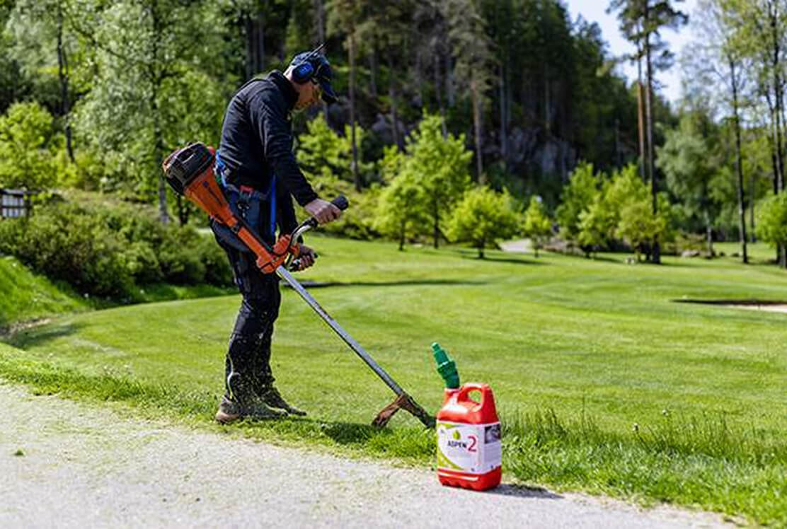 Aspen bensin för gräsklippare och trädgårdsmaskiner