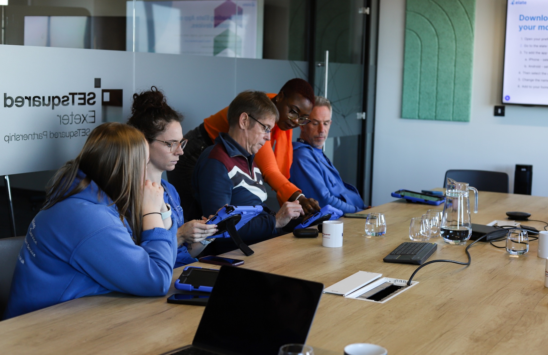 Cross Digital workshop with members of a client team