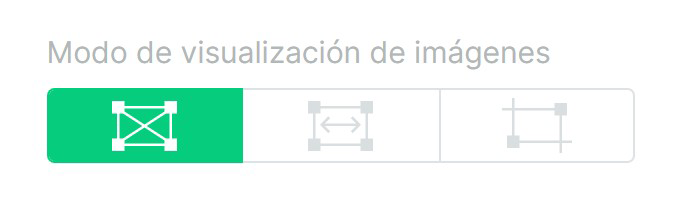  Modo de visualización de imágenes