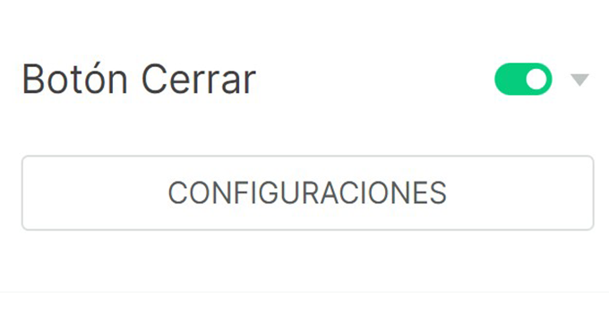 Botón Cerrar