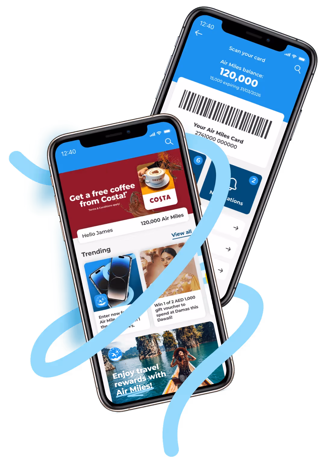 Air Miles App Display Desktop