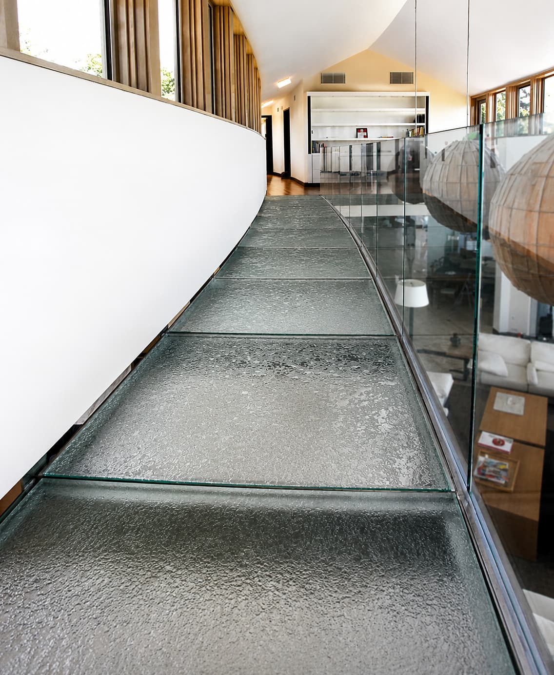 Modern glass floor
