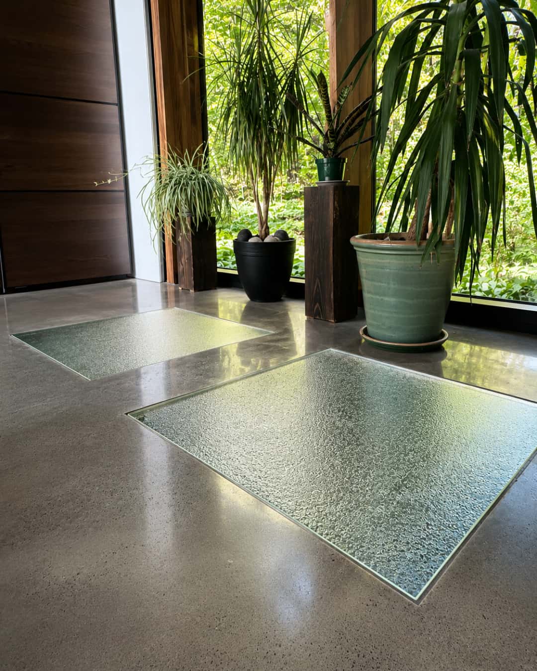 Plancher en verre de luxe