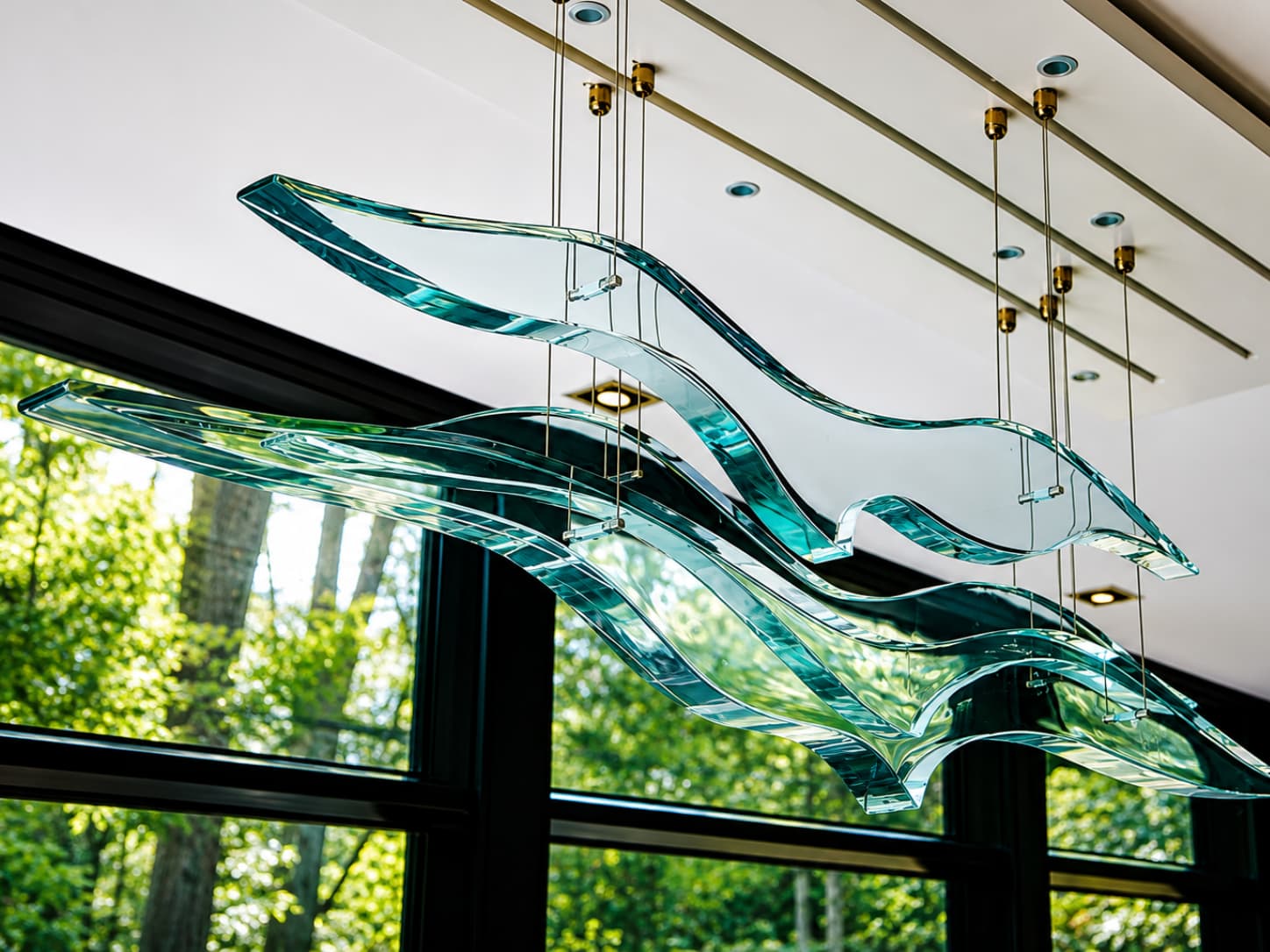 Lustre en verre architectural