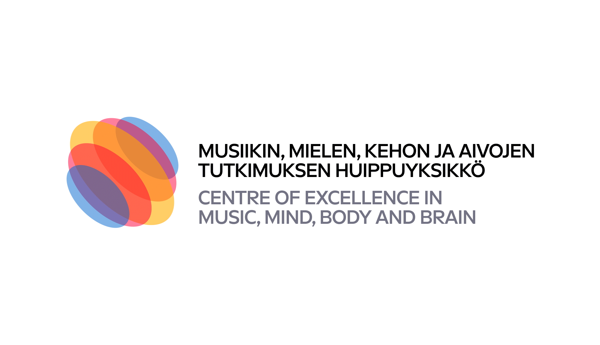 Huippuyksikön tunnus animoidulla merkillä ja tekstiosalla.