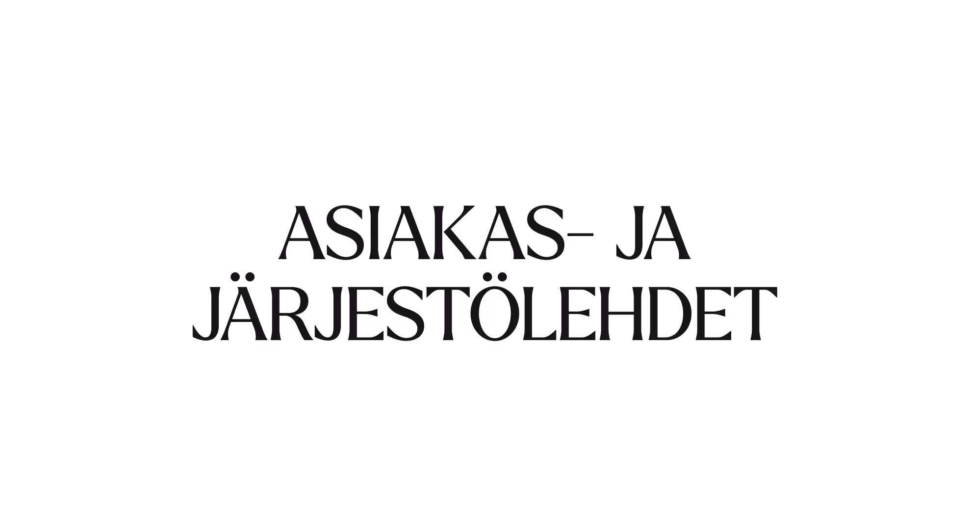 Asiakas- ja järjestölehdet
