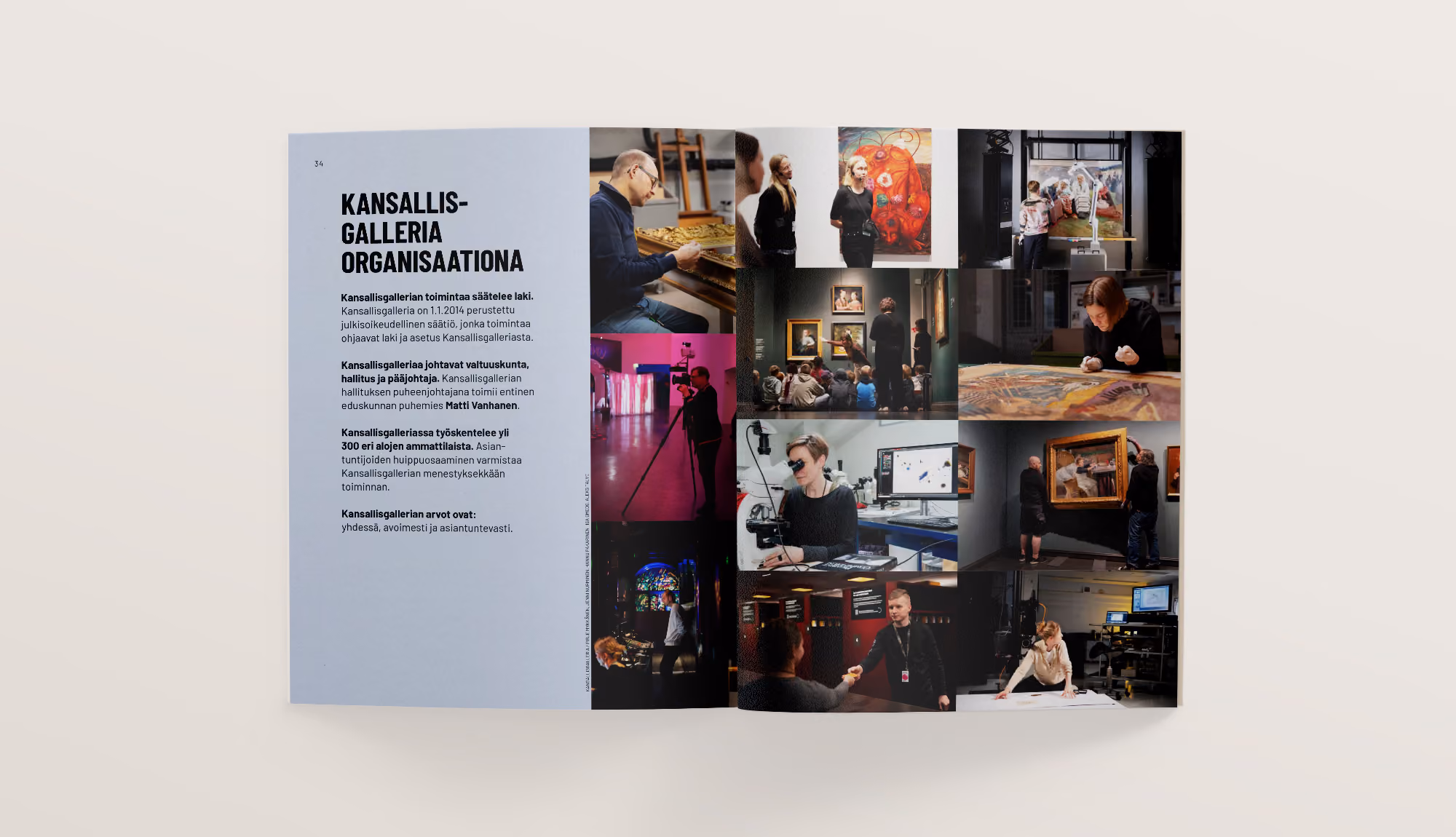 Kuva-aukeama Kansallisgallerian huippu-ammattilaisista.