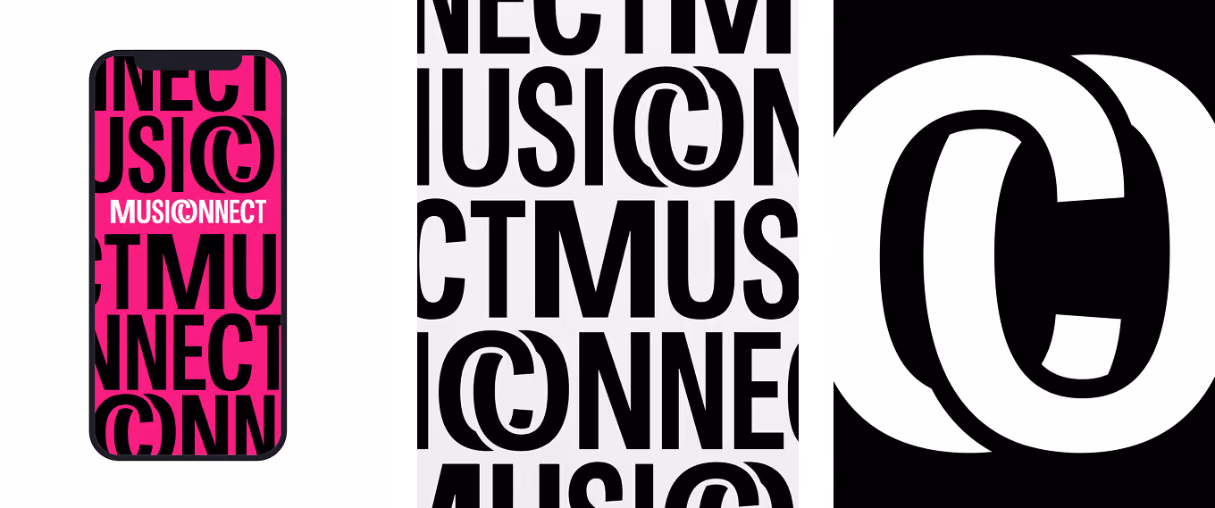 Musiconnect-tutkimushankkeen logo ja monogrammi.