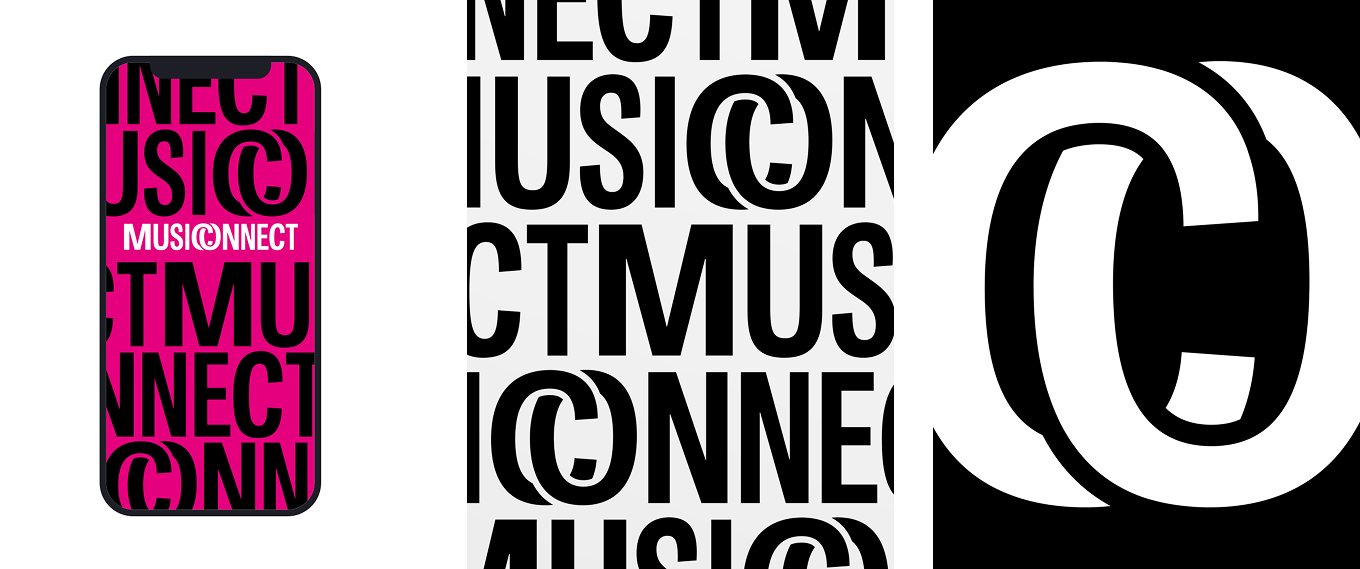 Musiconnect-tutkimushankkeen logo ja monogrammi.