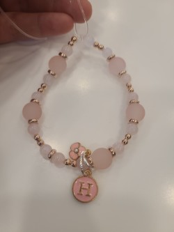 Image of bracelet created by senior at living center.