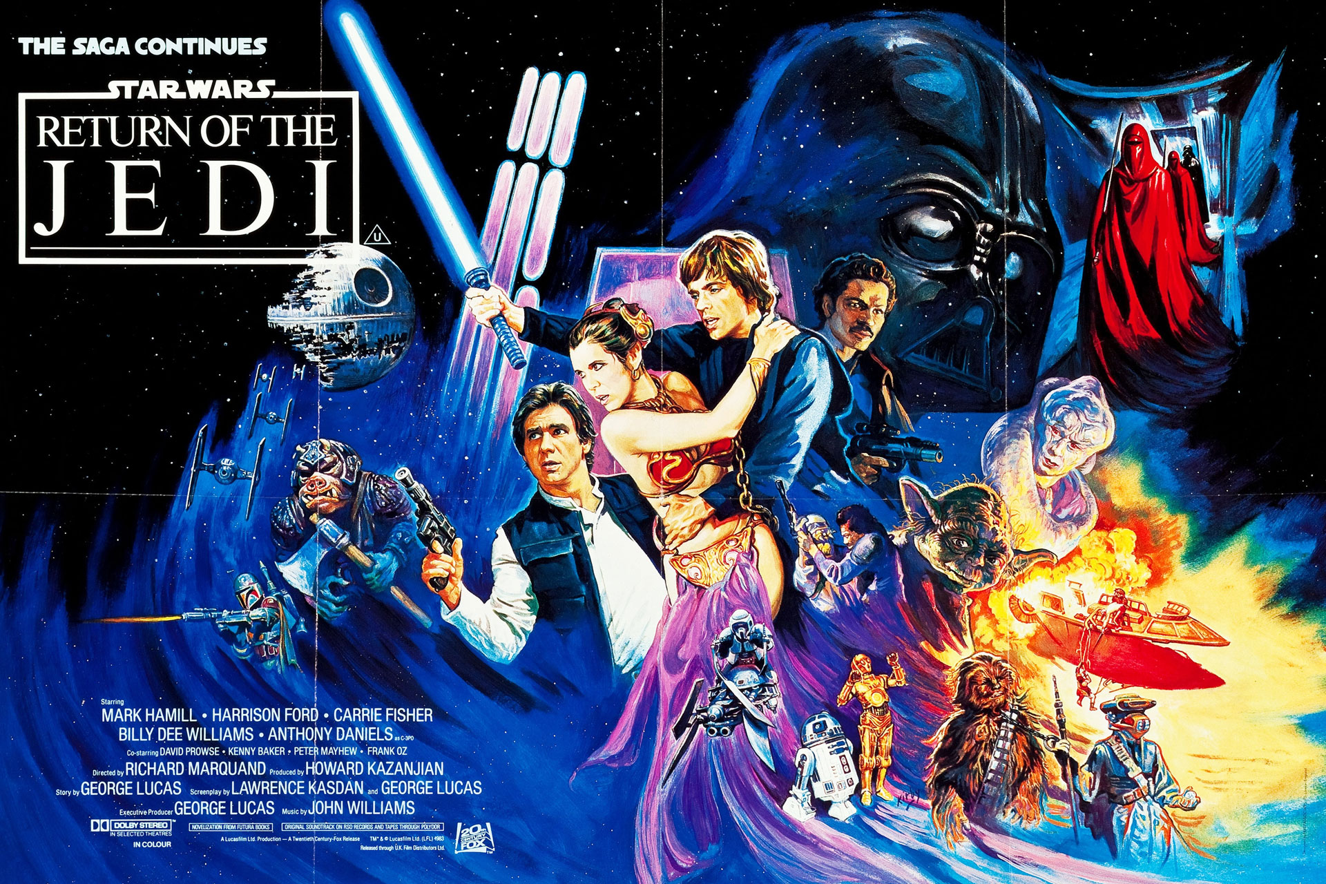 STAR WARS RETURN OF THE JEDI ポスター Star Wars : Return of the Jedi 1983 George Lucas Japanese