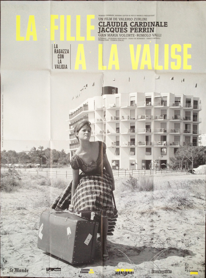 2005 French Re-Release SS/Folded (47x63in) Girl with a Suitcase poster. Film directed by Valerio Zurlini, starring Claudia Cardinale, Jacques Perrin, Luciana Angiolillo, Renato Baldini, Riccardo Garrone, Elsa Albani, Corrado Pani, Gian Maria Volonté.