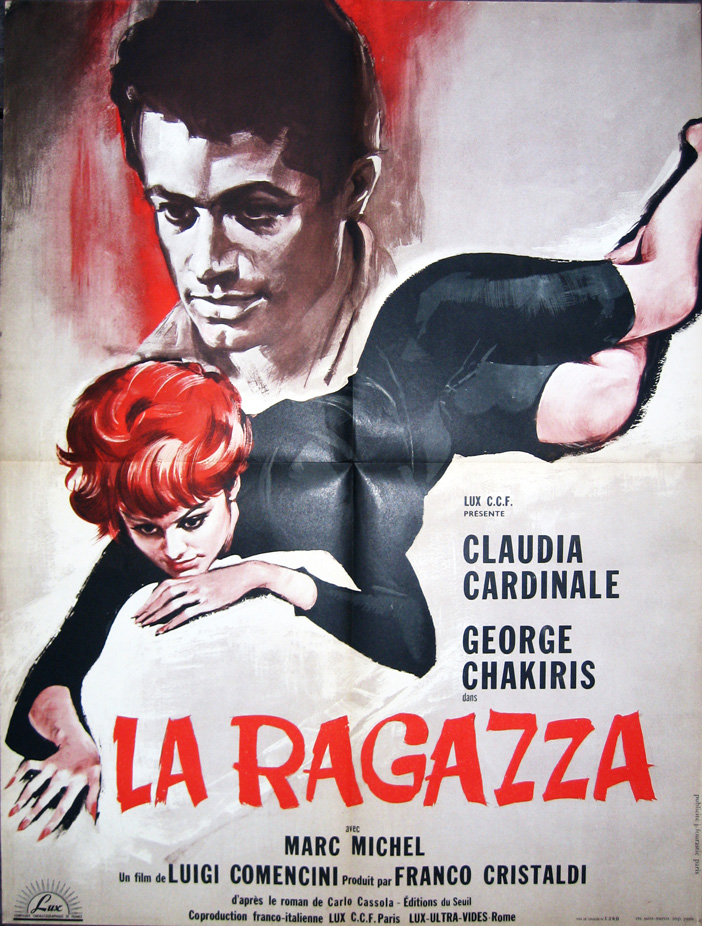 1963 French SS/Folded (24x32in) Bebo’s Girl poster printed by St. Martin, Paris. Film directed by Luigi Comencini, starring Claudia Cardinale, George Chakiris, Marc Michel, Dany París, Monique Vita, Carla Calò.