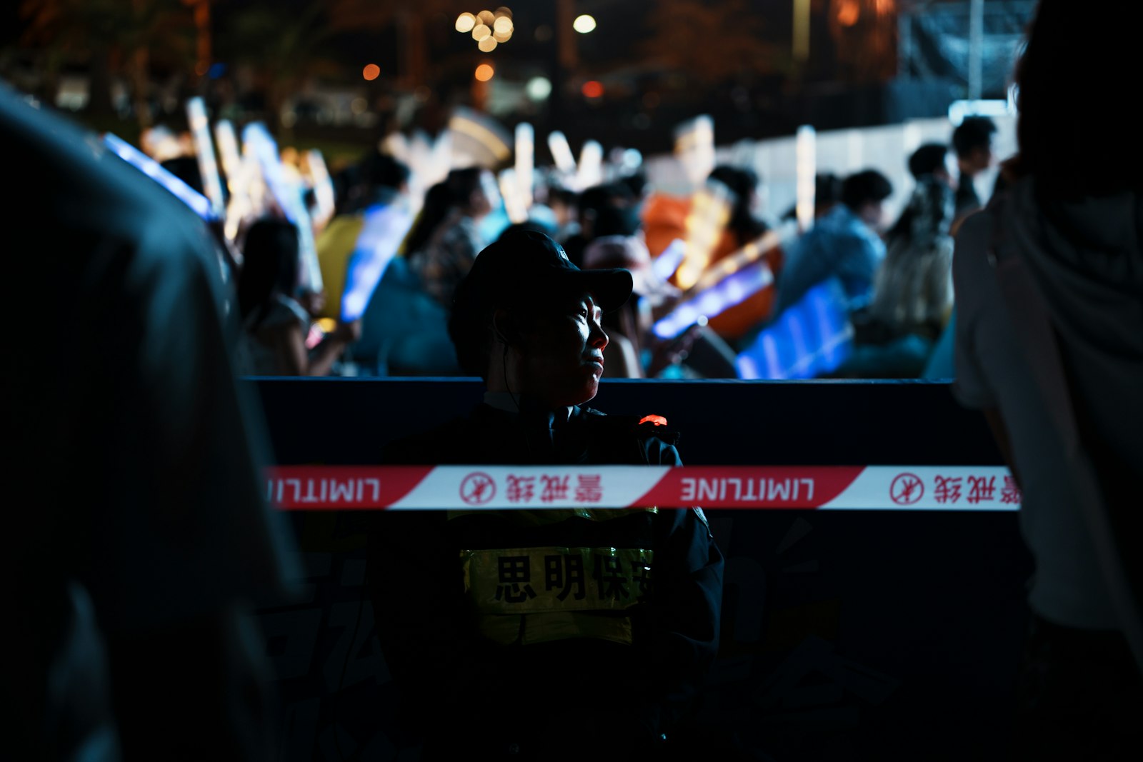 Event security personnel at a live event