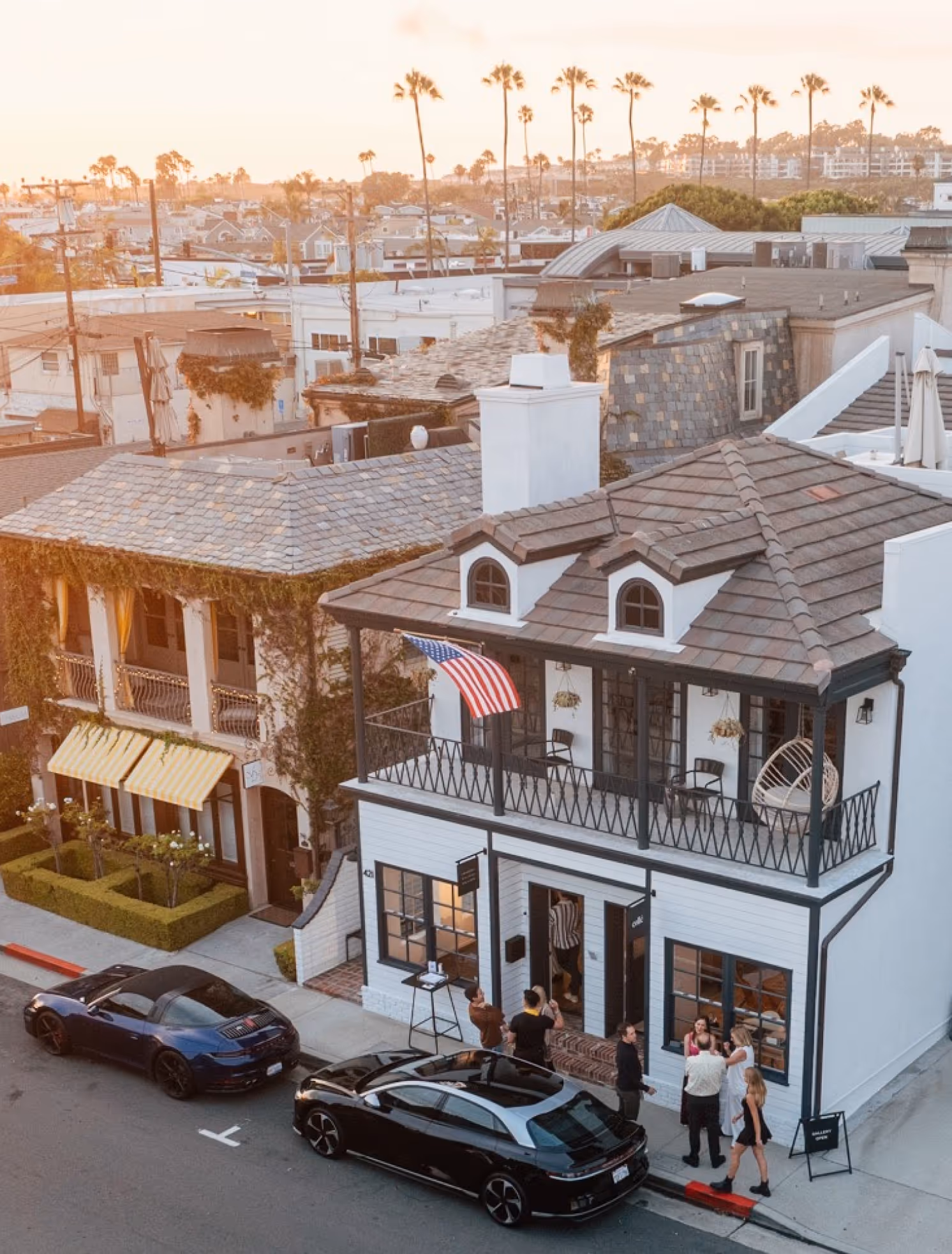 Aerial view of the Cannery Village Gallery