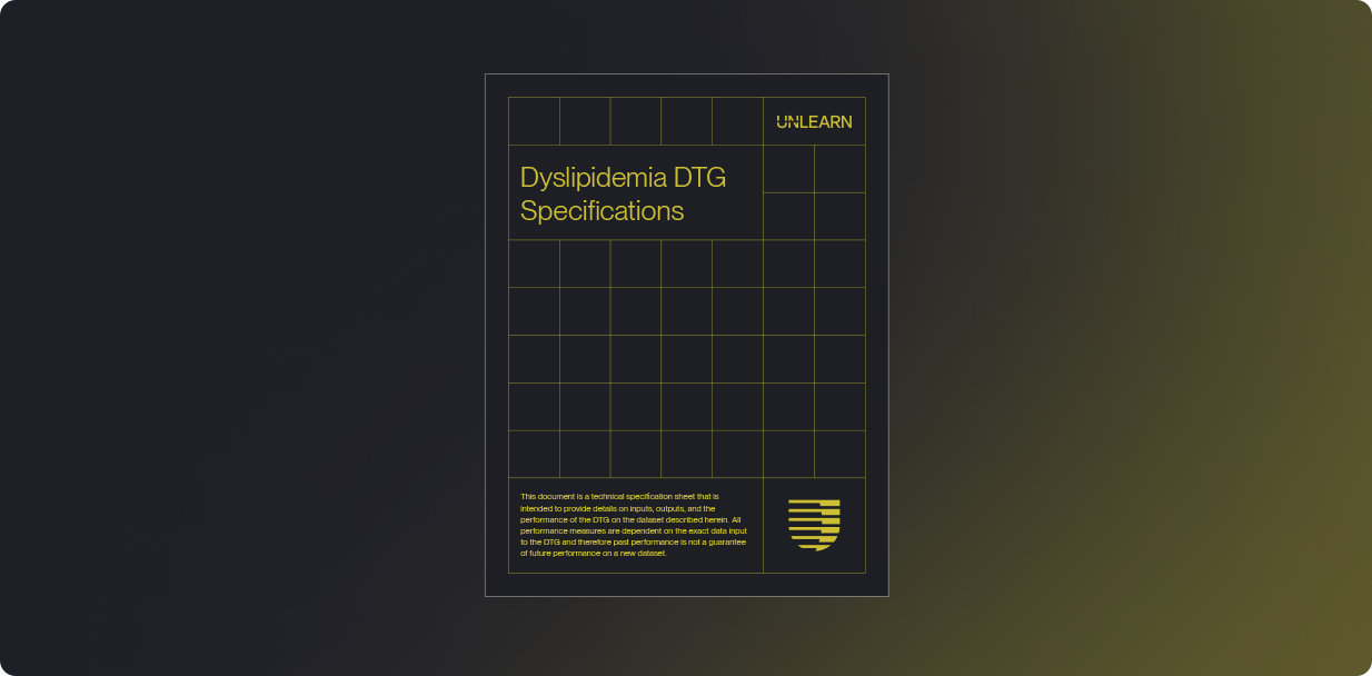 Dyslipidemia digital twin generator spec sheet thumbnail