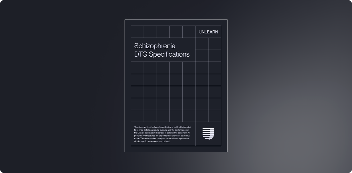 Schizophrenia digital twin generator spec sheet thumbnail