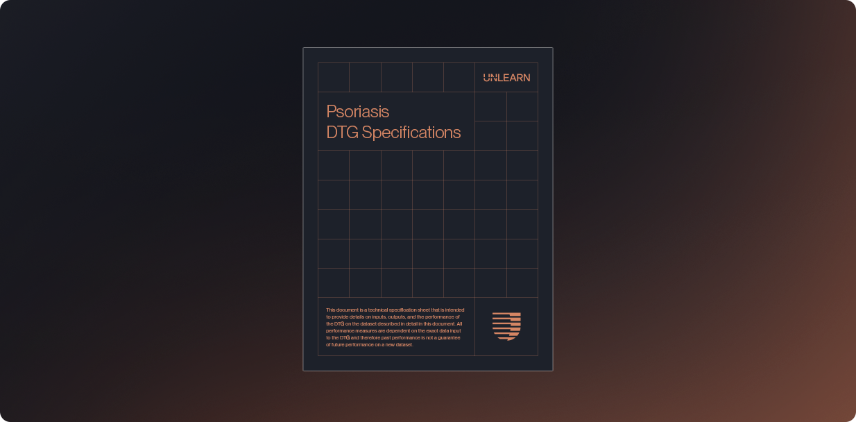 Psoriasis digital twin generator spec sheet thumbnail