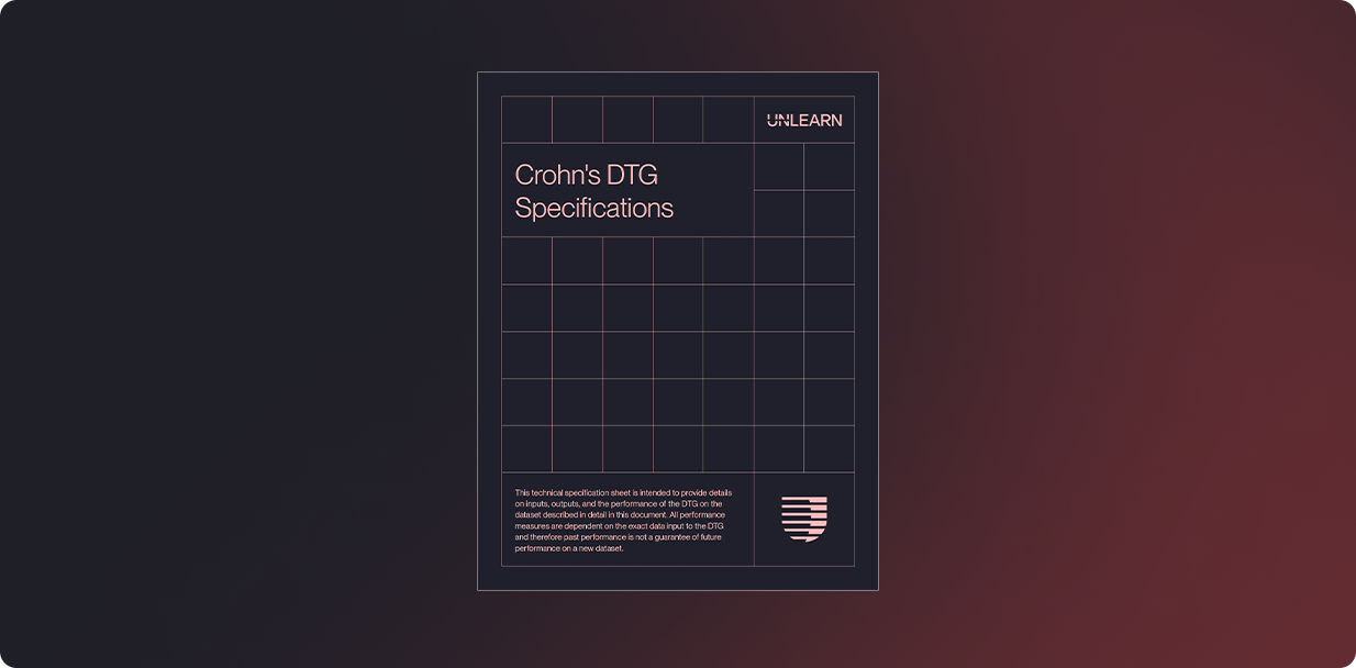 Crohn's disease digital twin generator spec sheet thumbnail