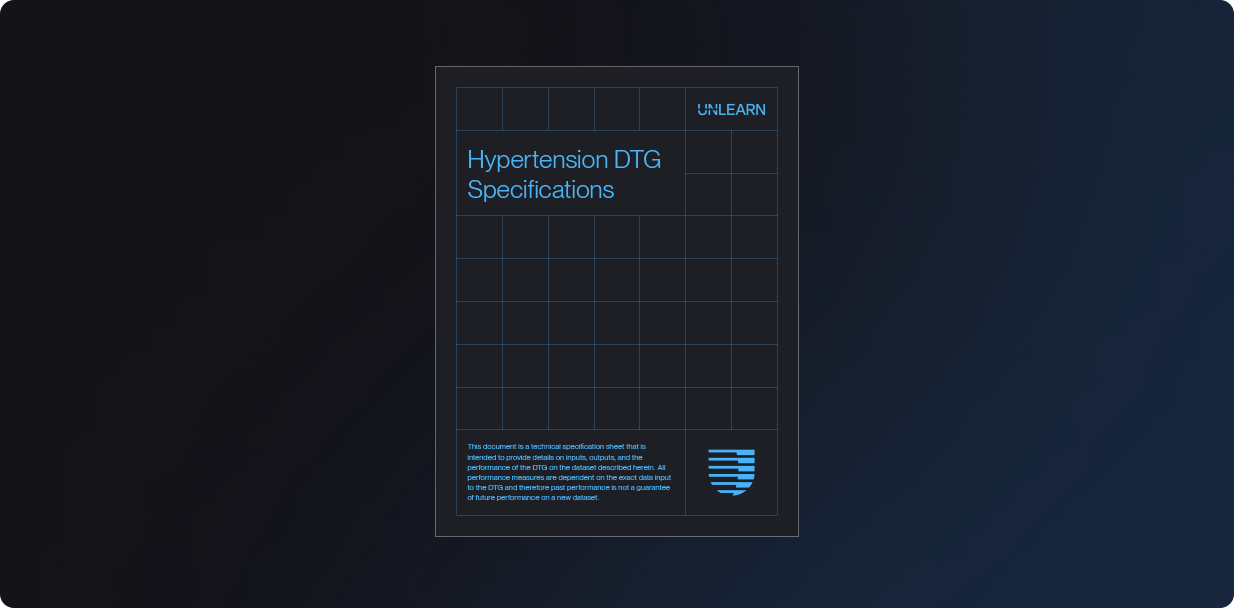 Hypertension digital twin generator spec sheet thumbnail