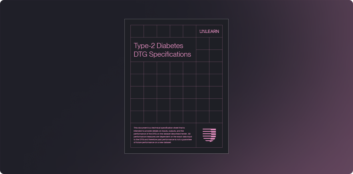 Type 2 diabetes digital twin generator spec sheet thumbnail